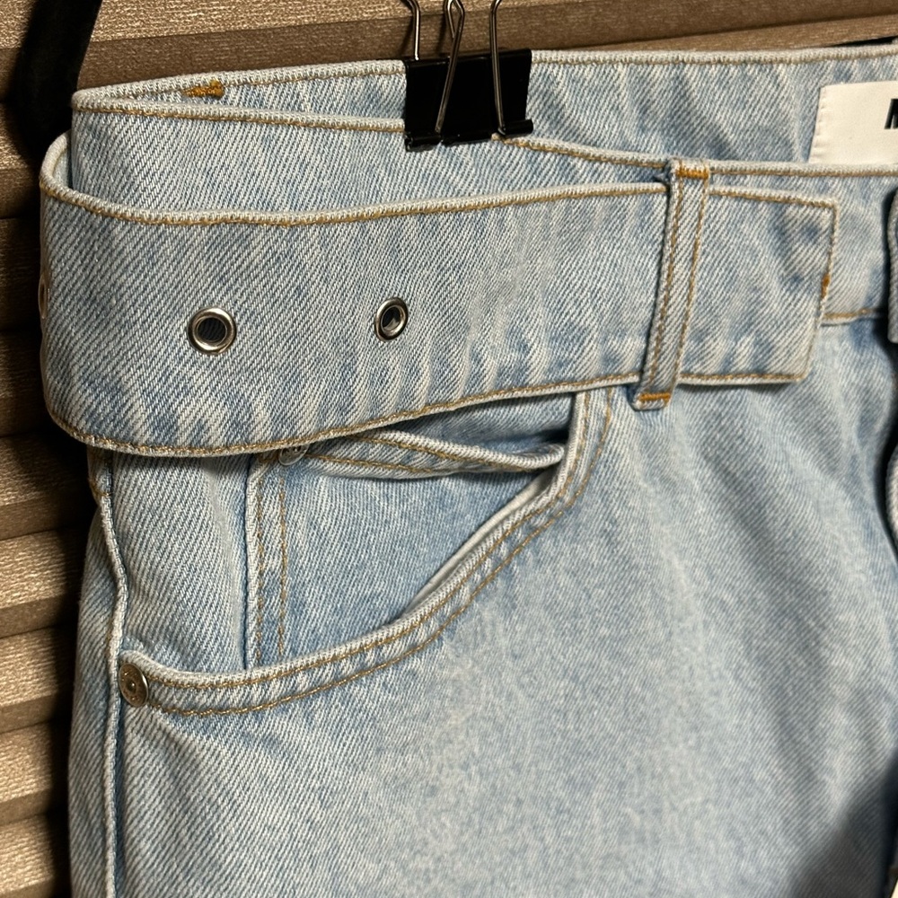 MSGM Milano Casual Light Blue Denim Shorts Size 40 (Women) - Picture 13 of 16